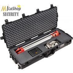   Peli AIR CASE 1745 gurulós műanyag táska, védőtok - fekete színben, választható felszereltséggel Belső: 1118 × 426 × 202 mm