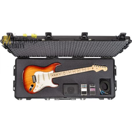 Peli AIR CASE 1745 gurulós műanyag táska, védőtok - fekete színben, választható felszereltséggel Belső: 1118 × 426 × 202 mm