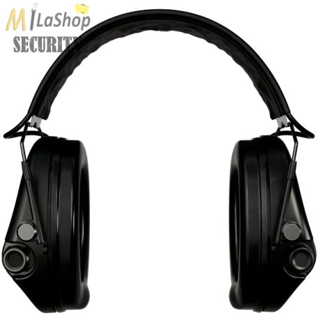 Sordin Supreme Pro X SLIM vízálló, elektronikus fültok - bőr fejpántos fekete színben