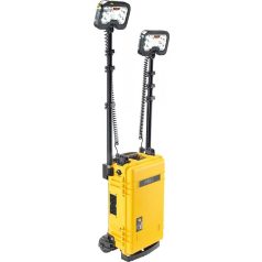   Peli 9460M 2 fejes 10+10 LED-es akkumulátoros teleszkópos lámpa Peli táskában, terep kerékkel, 12V csatlakozási lehetőséggel, bluetooth vezérléssel 12000 lm - több színben