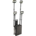 Peli 9470 4 fejes 4x10 LED -es akkumulátoros teleszkópos lámpa  Peli védőtáskában. 12V csatlakozási lehetőséggel, bluetooth vezérléssel,  24000 lm