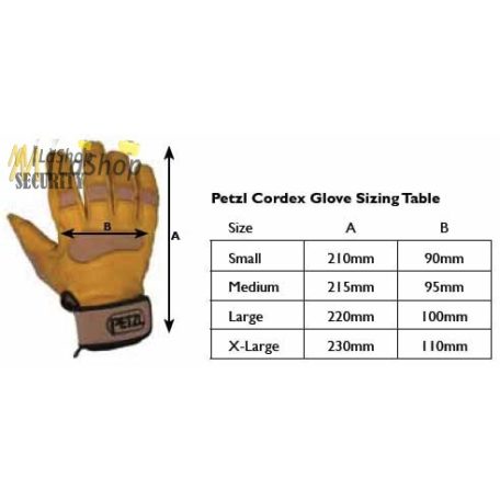 Petzl Cordex Plus kesztyű beige színben - több méretben