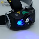 LEDLENSER MH8 outdoor tölthető LED 4 színű(fehér, piros, kék, zöld) fejlámpa 600lm - fekete