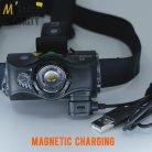 LEDLENSER MH8 outdoor tölthető LED 4 színű(fehér, piros, kék, zöld) fejlámpa 600lm - fekete