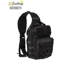   Mil-Tec egypántos hátizsák vagy mellkastáska TACTICAL BLACK színben - 10 l