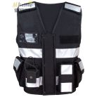 Jólláthatósági biztonsági /security mellény - fekete