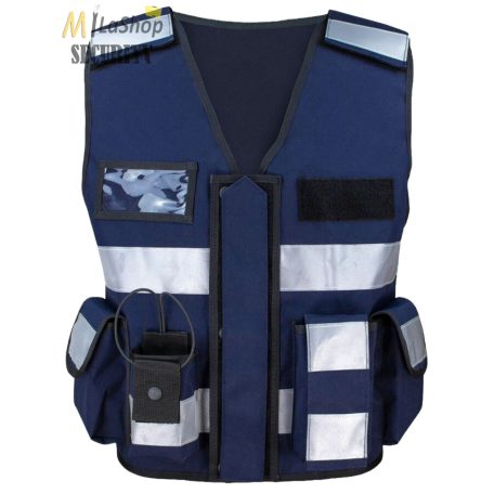 Jólláthatósági biztonsági /security mellény - kék