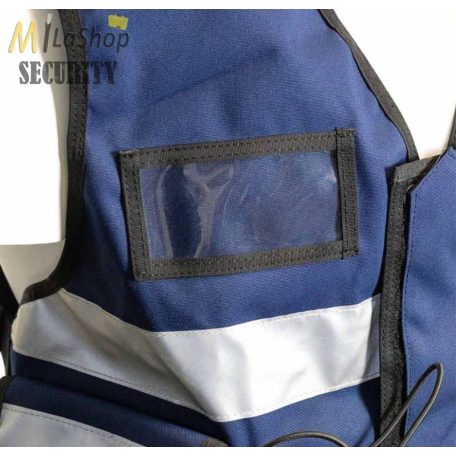 Jólláthatósági biztonsági /security mellény - kék