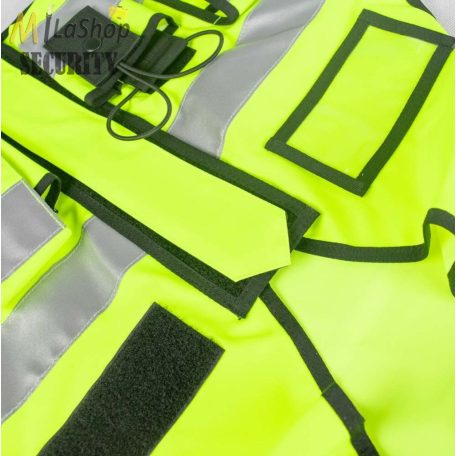 Jólláthatósági biztonsági /security mellény - sárga