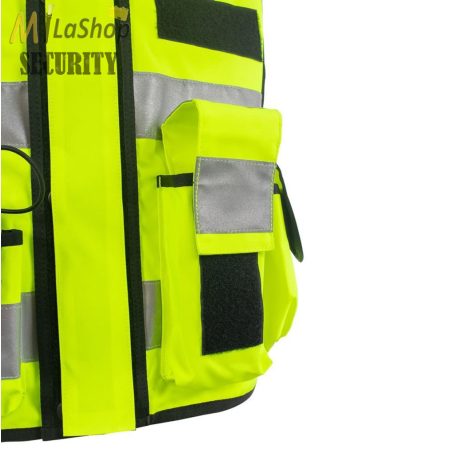 Jólláthatósági biztonsági /security mellény - sárga