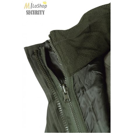 Mil-Tec ECWCS parka / kabát - kivehető polár béléssel - zöld színben
