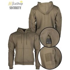   Mil-Tec taktikai cipzáras kapucnis pulóver - zöld színben