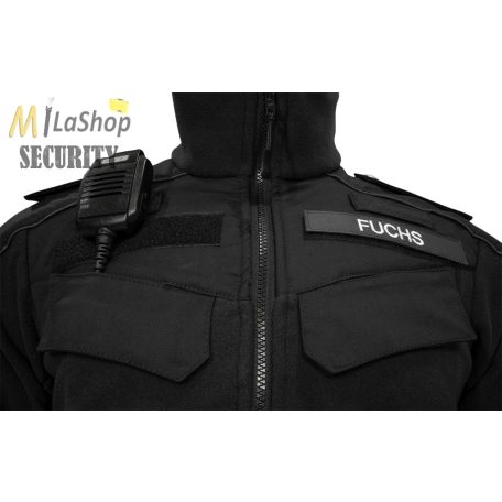 MLS Pro taktikai/szolgálati polár dzseki tépőzárakkal - fekete színben
