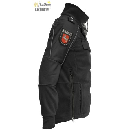 MLS Pro taktikai/szolgálati polár dzseki tépőzárakkal - fekete színben