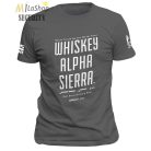 Warrior Assault Systems (WAS) WHISKEY ALPHA SIERRA póló - szürke-fehér