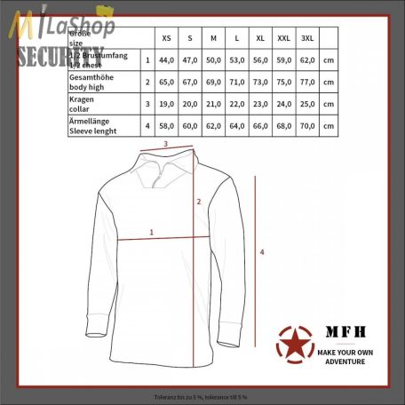 MFH US aláöltözet, thermo felső Level II, GEN III - coyote/barna színben - több méretben