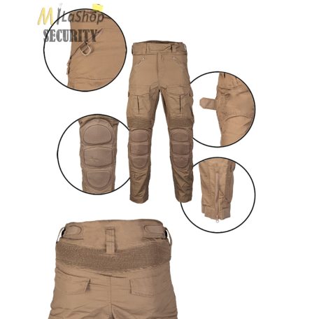 Mil-Tec Combat Pants Chimera térdvédős taktikai nadrág - coyote színben