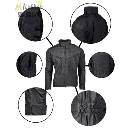 Mil-Tec Chimera combat jacket - zubbony - fekete színben