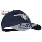 Hímzett baseball sapka kék US Air Force 3-D F-35