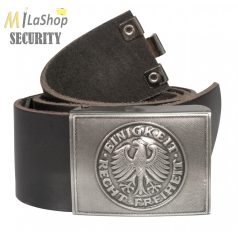 Bundeswehr (BW) bőr katonai/szolgálati öv fém csattal_milashop_security