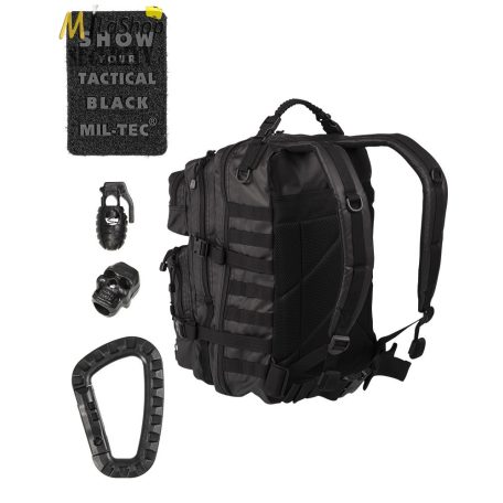 Mil-Tec hátizsák TACTICAL BLACK színben - 36 l