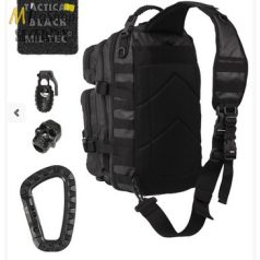   Mil-Tec egypántos/félvállas hátizsák TACTICAL BLACK színben - 29 l