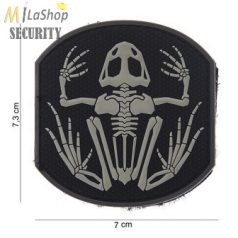   PVC patch, felvarró - tépőzáras - Navy Seal Skeleton Frog - több színben