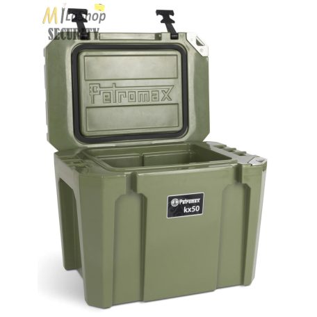 Petromax ultrapasszív hűtőtáska (akár 12 nap jégmegőrzés) olívzöld színben - 50 l