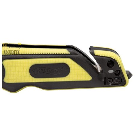 Walther Emergency Rescue Knife - mentőkés - hevedervágóval és üvegtörővel - sárga