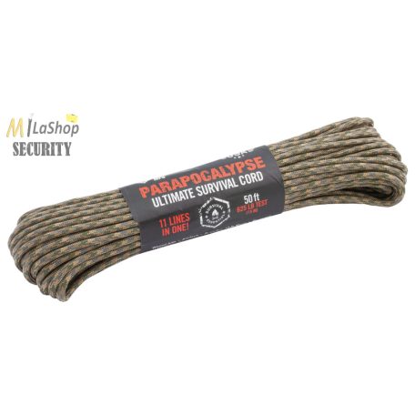 Atwood PARAPOCALYPSE ULTIMATE SURVIVAL Paracord túlélő zsinór, 4 mm - 15 méter - több színben