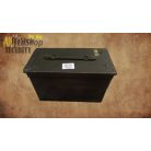 Mil-tec US fém lőszer doboz cal. 50/5.56, használt, - Belső: 28 x 14,5 x 17 cm