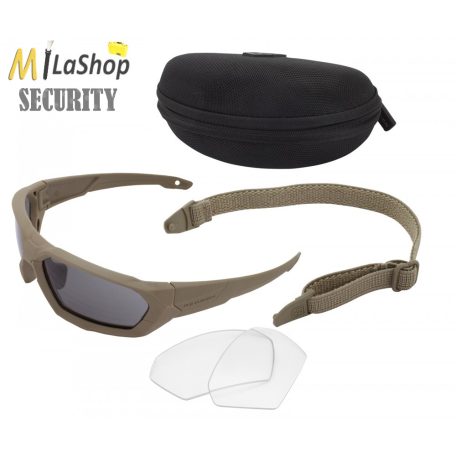 Revision ShadowStrike Military Kit - taktikai ballisztikus napszemüveg készlet(1 víztiszta és 1 füst lencsével) - több színben