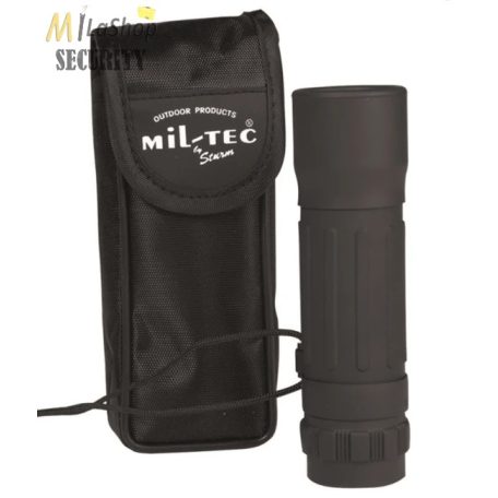 Egyszemes, gumírozott Monocular/távcső 10 x 25, tokkal - fekete színben