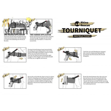 Rhino Rescue Tourniquet - érszorító - alumínium rúddal, több színben