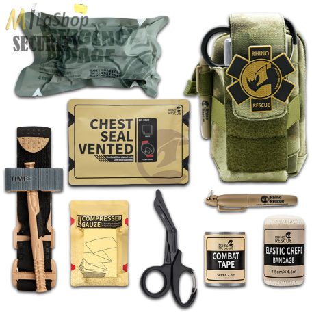 Rhino Rescue IFAK - Fanny Pack - elsősegély készlet  - mollés, HDT camo színben