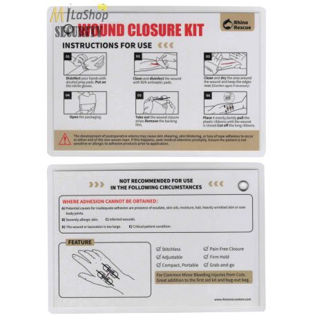 Rhino Rescue Wound Closure Kit - sebzáró készlet