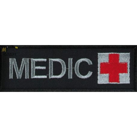 Medic patch, felvarró,tépőzáras - 46 x 114 mm