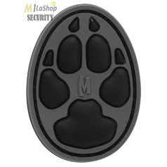   Maxpedition 3D gumi patch, felvarró tépőzáras - kutya lábnyom - szürke