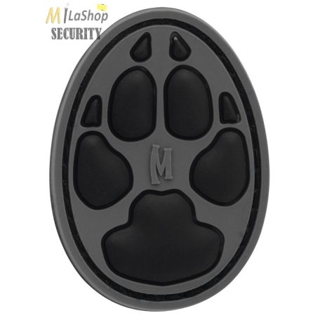 Maxpedition 3D gumi patch, felvarró tépőzáras - kutya lábnyom - szürke