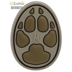   Maxpedition 3D gumi patch, felvarró tépőzáras - kutya lábnyom - sivatagi