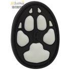 Maxpedition 3D gumi patch, felvarró tépőzáras fluoreszkáló - kutya lábnyom - utánvilágító