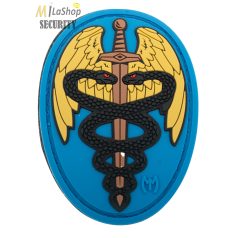   Maxpedition 3D gumi patch, felvarró tépőzáras - Sword Caduceus - kék
