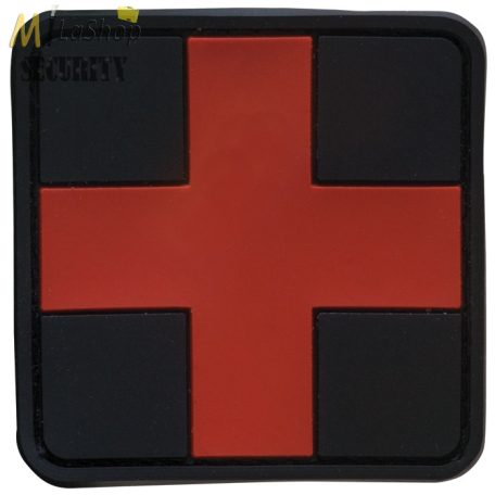 PVC patch, felvarró - tépőzáras - Medic/Vöröskereszt/Red Cross - nagy - több színben