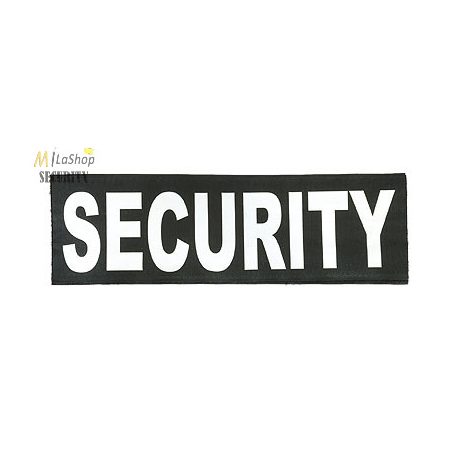 Fényvisszaverő Security patch tépőzáras+alj 33 x 10 cm
