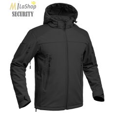   A10 EQUIPMENT® Fighter Softshell Jacket V2 vízálló taktikai dzseki - fekete színben
