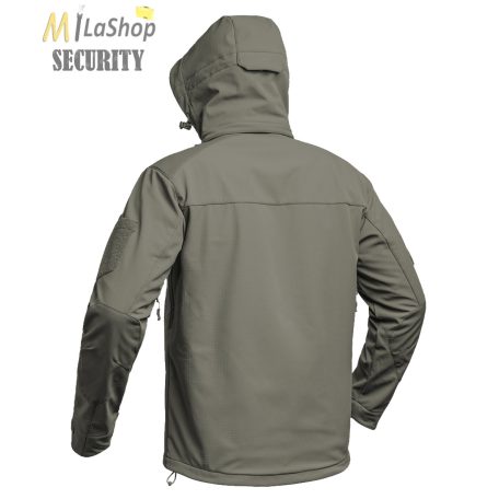 A10 EQUIPMENT® Fighter Softshell Jacket V2 vízálló taktikai dzseki - olívzöld színben