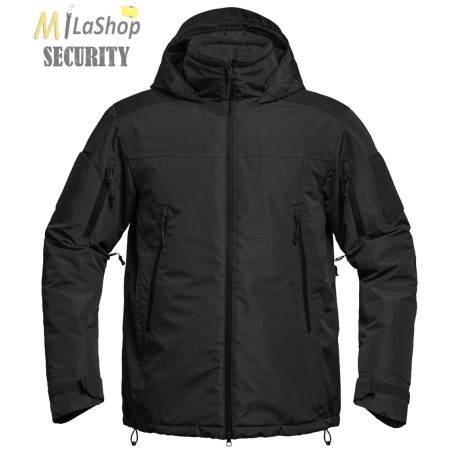 A10 EQUIPMENT® Fighter XMF 200 Hardshell Parka - vastag ripstop taktikai kabát - fekete színben