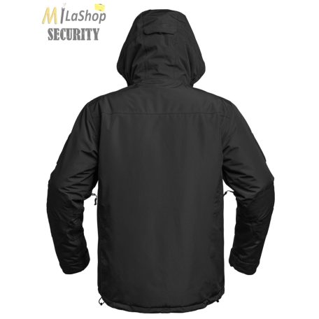 A10 EQUIPMENT® Fighter XMF 200 Hardshell Parka - vastag ripstop taktikai kabát - fekete színben