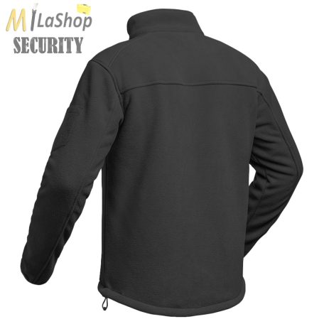 A10 EQUIPMENT® Polar Fleece Jacket Fighter taktikai cipzáras polár dzseki - fekete