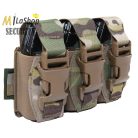 WAS (Warrior Assault Systems) lézervágott, tripla villanógránát/40 mm-es gránát tartó, IRR bevonattal - multicam színben 